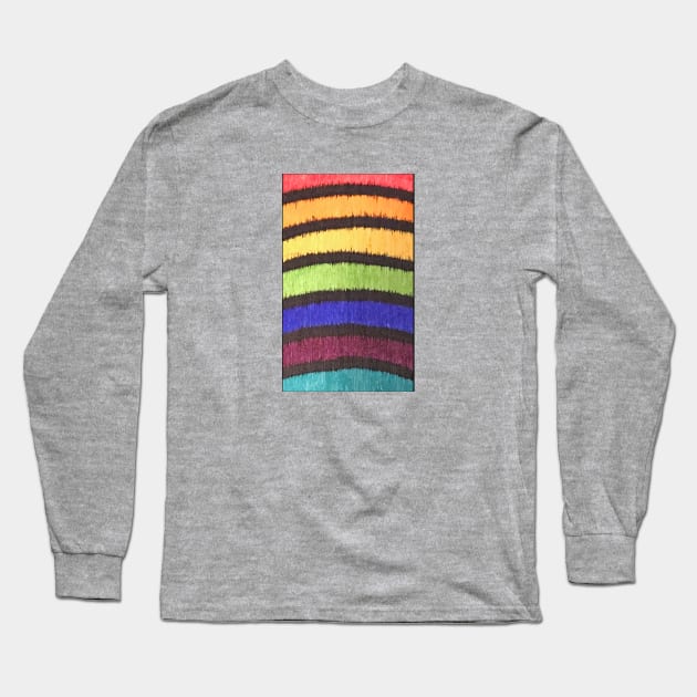 Rainbow Bit #5 Long Sleeve T-Shirt by ErinBrieArt